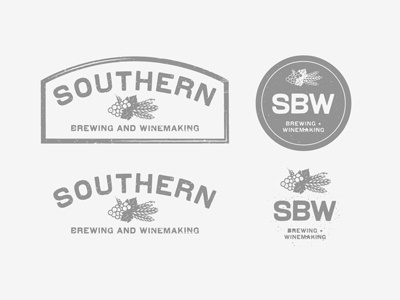 Brew Logo Set beer identity logo preliminary wine
