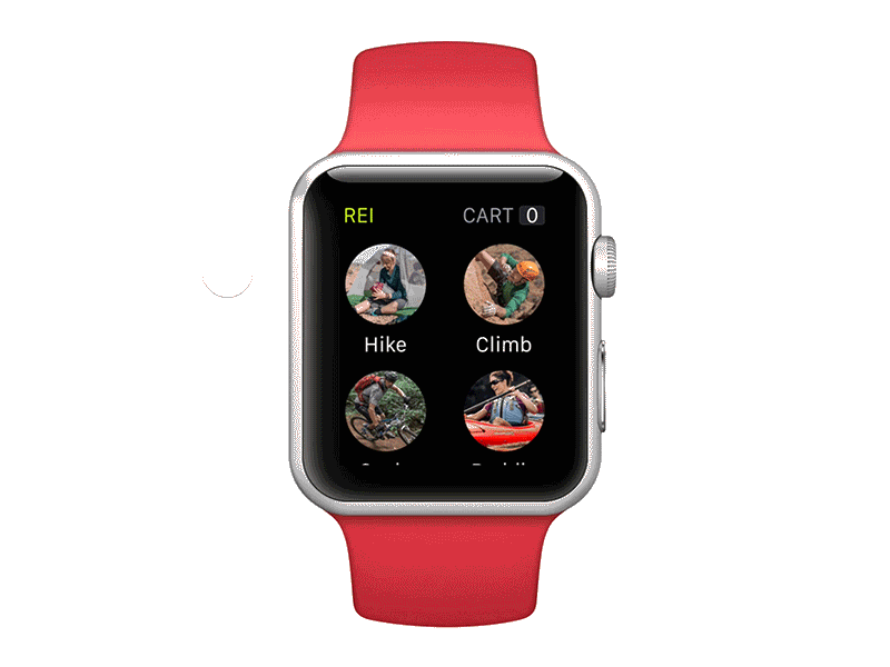 REI Apple Watch Protoype app apple applewatch ecommerce ios rei watch watchos wearable