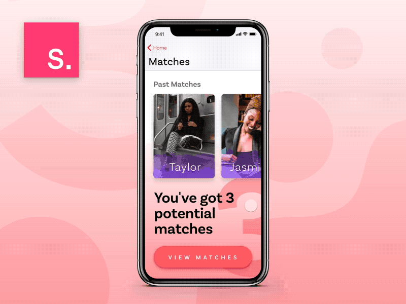 Dating App made with InVision Studio