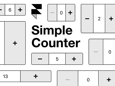 Simple Counter Component for Framer X code component framer framer x prototyping react