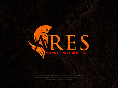 Ares Marketing Group abstract logo ares marketing group logo armor logo aspartan logo brand identity creative logo design detail logo graphic design illustration logo logo design minimal logo spartan armor spartan logo