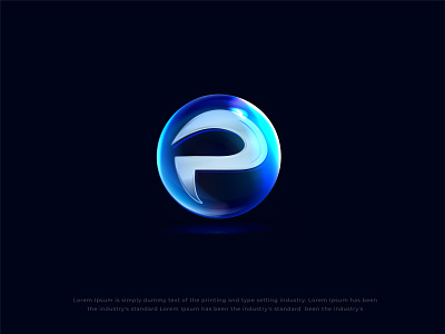 P 3d logo abstract logo brand identity bubble logo circle logo creative logo design graphic design initial logo logo logo design minimal logo p initial p logo