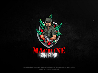 Machine Gun Funk abstract logo brand identity creative logo design graphic design illustration logo logo design minimal logo