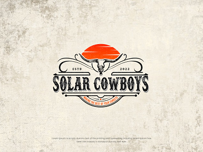 Solar CowBoys abstract logo brand identity creative logo design graphic design illustration logo logo design minimal logo