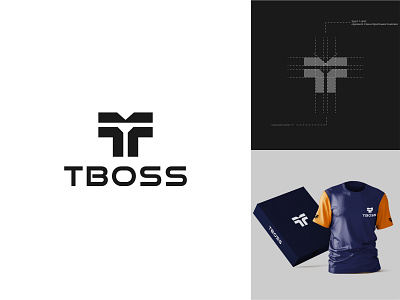 TBOSS abstract logo brand identity creative logo design graphic design illustration logo logo design minimal logo