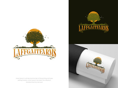 LaffgaitFarms abstract logo brand identity creative logo design graphic design illustration logo logo design minimal logo