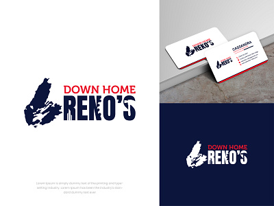 Down Home Reno's abstract logo brand identity creative logo design graphic design illustration logo logo design minimal logo