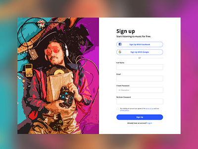 Sign Up Page challenge design design challenge form sign up ui vector