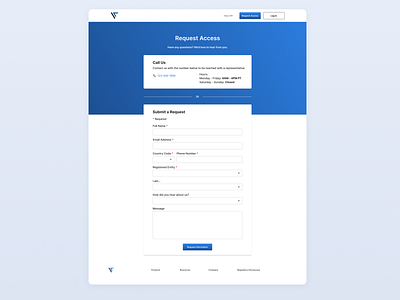 Request Access Page contact contact us design desktop figma finance form screen ui