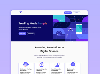 Financial Website branding concept design figma homepage ui webpage