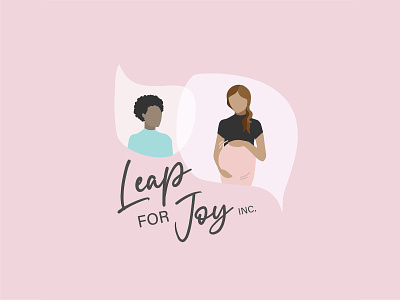 Leap For Joy Inc. baby birth logo mentorship pregnancy woman