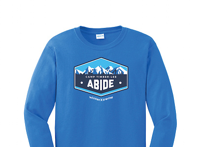 Abide - winterXtreme Tee Design abide camp christian retreat winter