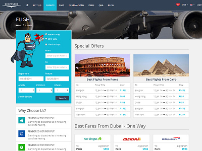 Flight Page booking css3 hotel html5 responsive tour travel trip