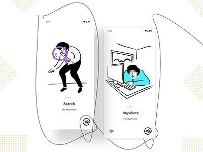 Onboarding App Design ( 2D illustration ) 2d adobexd animation app design illustraion illustration interaction design interactiondesign interface onboarding onboarding screen prototype ui design uidesign user experience user interface design userinterface uxdesign web design webdesign