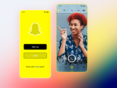 Snapchat App Redesign-gGassmorphism