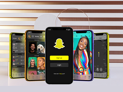 Snapchat App Redesign (Glassmorphism)