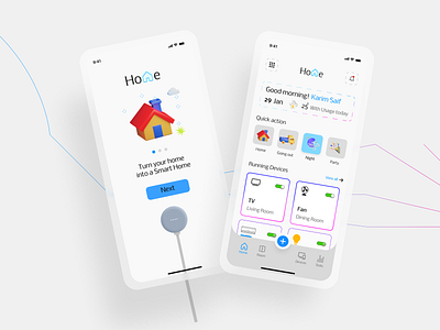 Smart Home UI Design (App Design)