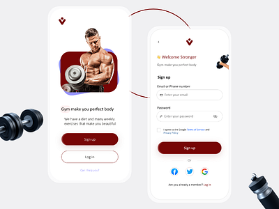 Workout (Gym) App 3d animation app design branding design graphic design illustration logo mobile design motion graphics sign up ui ui design ui kits uidesign uiux user interface design userinterface uxui workout (gym) app