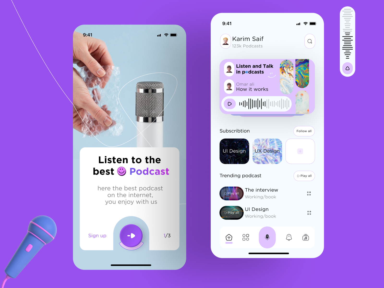 Podcast App @ Podcast App Design by Karim Saif on Dribbble