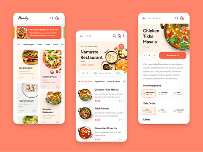 Food Delivery App app delivery delivery app food food and drink food app indian meal pizza ui