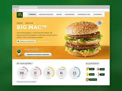 Mcdonald's Product Page