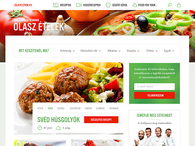 Jolkifoztem cook food main page receipt web