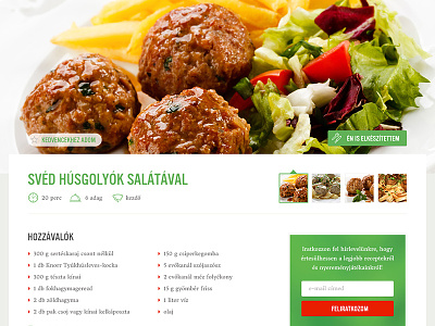 Jolkifoztem receipt page food knorr receipt web webdesign