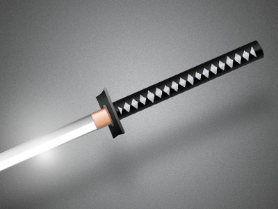 Ninja Sword black illustration metal ninja sword