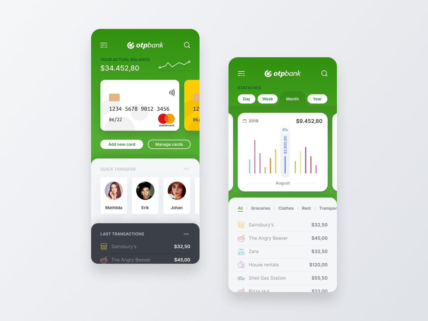 Otp Bank App By Gabor Jutasi Young For Mito On Dribbble