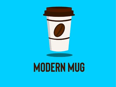 Modern Mug 50daylogochallenge cafe coffee coffeemug dailylogochallenege day6 modernmug