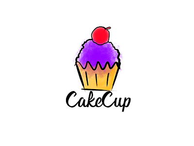 CakeCup 50daylogochallenge bakery cakecup cupcake dailylogochallenge day18 sweetshop