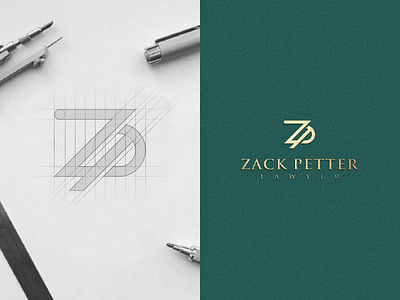 ZP MONOGRAM brand identity corporate design grid initial initial logo logo monogram monogram logo monoline