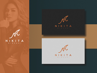 NIKITA MIRZANI brand identity corporate design grid initial initial logo lettering logo logo design luxury monogram monogram logo monoline nikitamirzani