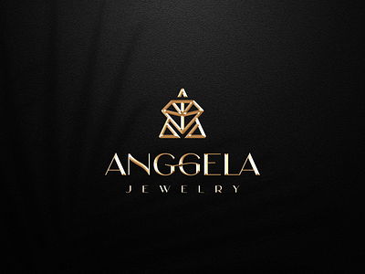 ANGGELA JEWELRY branding corporate design grid illustration initial initial logo jewelry logo luxurylogo monogram monolinelogo ui