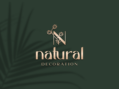 NATURAL DECORATION branding corporate design grid initial initial logo logo monogamlogo monogram naturallogo