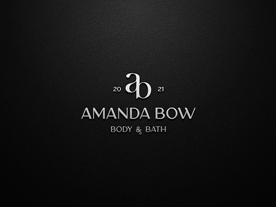 AMANDA BOW abmonogram bamonogram corporate design grid illustration initial initial logo logo luxurylogo monogram monogramlogo