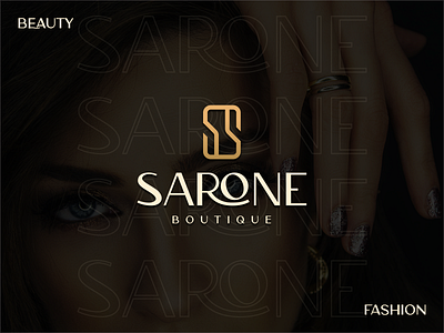 SARONE BOUTIQUE branding corporate design grid illustration initial initial logo logo monogram