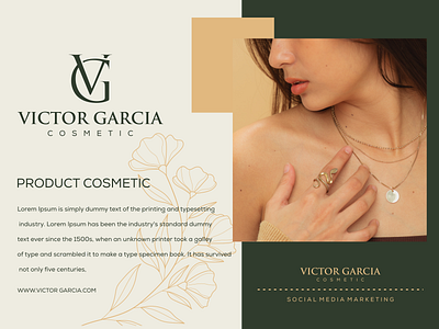 VICTOR GARCIA branding corporate design grid illustration initial initial logo logo monogram