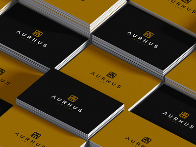 AURHUS branding corporate design grid illustration initial initial logo logo monogram