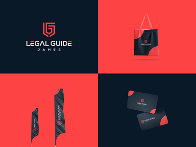 LEGAL GUIDE branding corporate design grid illustration initial initial logo logo monogram