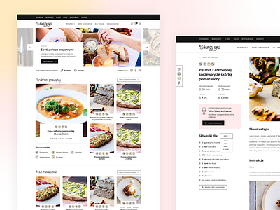Hungry eyes - cooking blog colors design designer flat landing logo minimal ui web website