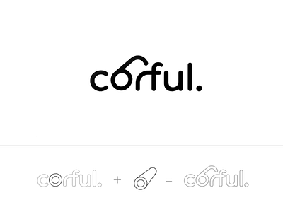 Corful logo black brand branding design logo logotype