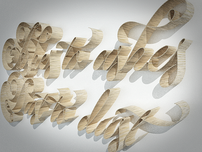 Ashes to ashes, dust to dust 3d c4d typography wood