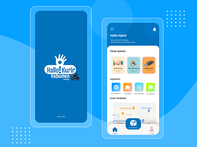 Hallo Kurir Apps andorid app app design application clean design illustration iphone mobile mobile app mobile design ui uidesign ux