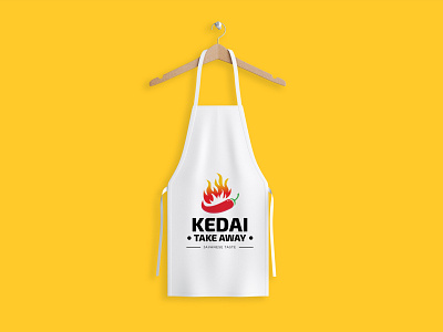 APRON MOCKUP | LOGO KEDAI TAKEAWAY apron branding design design logo graphic design illustrator inspiration mockup mockup design mockup psd photoshop