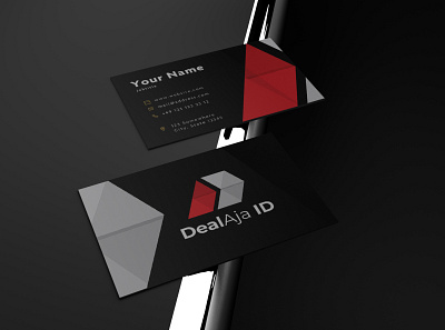 Card Name Mockup | Logo Deal Aja ID automotive logo brand branding card design logo graphic design illustrator letter d logo logo logo design logomark minimalis modern logo solutions