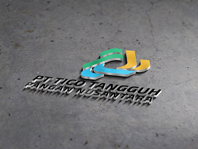 3D Logo Mockup | PT TICO TANGGUH PANGAN NUSANTARA