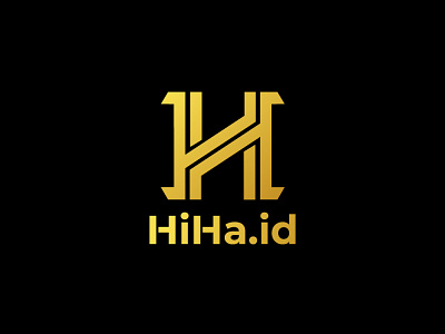 Logo HiHa.id branding design logo eye catching letter h logo logo design logo letter logo project minimalis modern