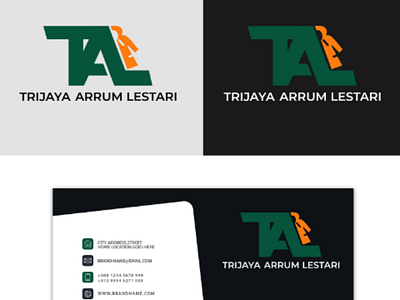 Stationary Logo TAL logo design stationery