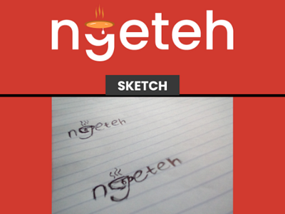 Logo Let's ngeteh exploration illustrator logo logo design logo explore logo illustrator